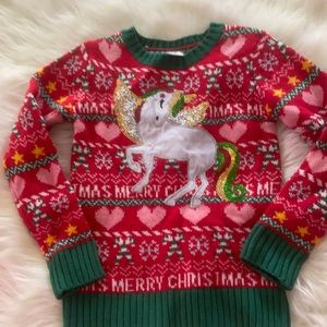 Girls holiday sweater